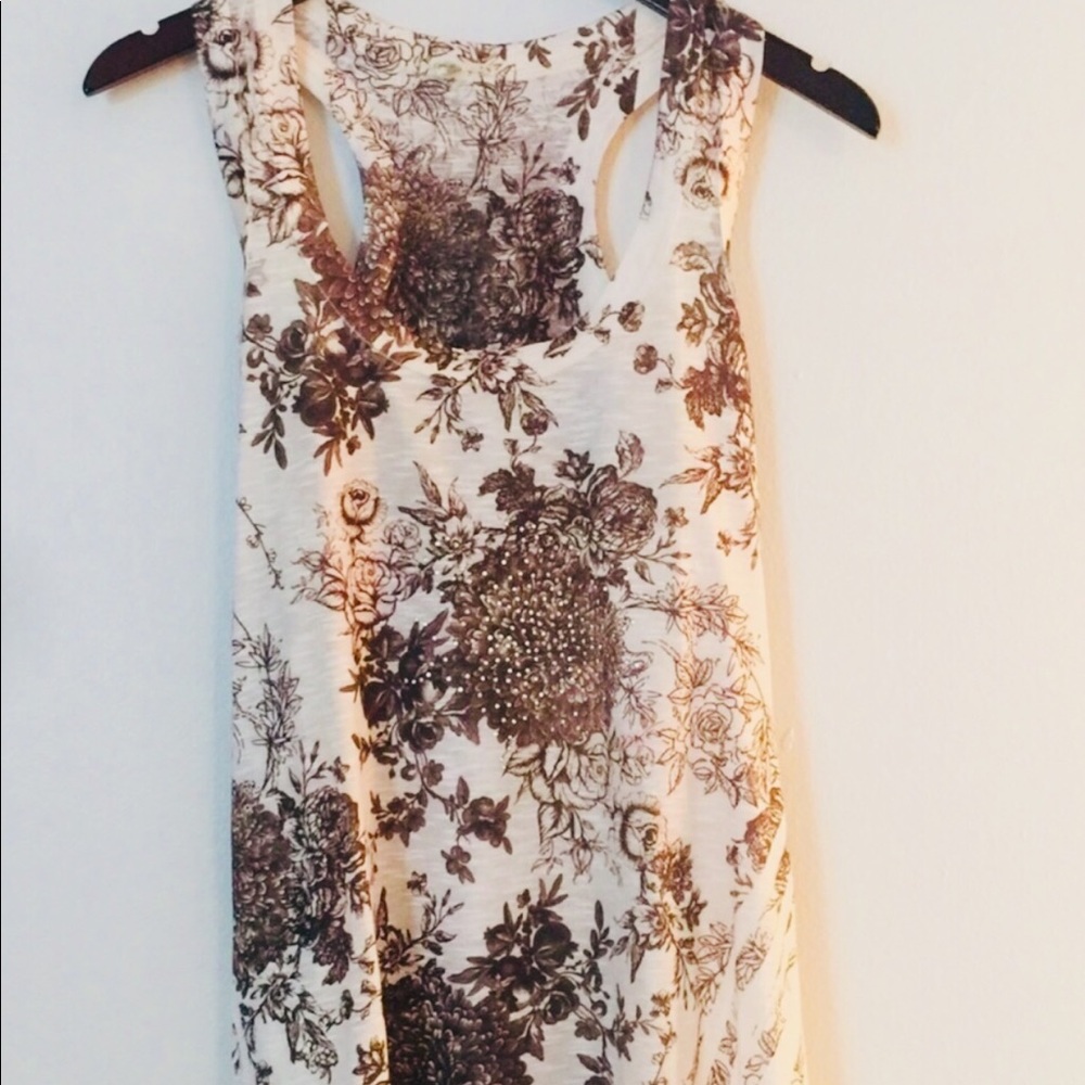 Brown & Cream Tank Top